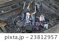 rainbow trout, grilled, fish, cooking, hands 23812957