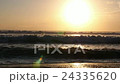 Silhouettes of Tourist People Swimming in Ocean at 24335620
