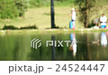 Shot of lake scenic in summer. Blurred nature 24524447