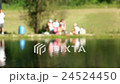 Shot of lake scenic in summer. Blurred nature 24524450