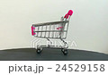 Mini metallic shopping cart turning around  24529158