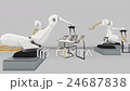 Industrial Robot arm active in factory 24687838