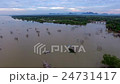 local fishing dip net bird flying, aerial shot 24731417
