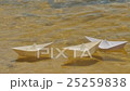 Three White Paper Ships Are Floating by Water 25259838