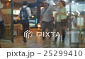 Abstract blurred of crowd walking people in shop 25299410