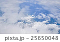 Beautiful cloudy and blue sky, view from airplane 25650048