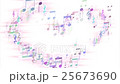 Heart marks made by notes 25673690