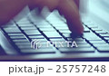 Typing on notebook keyboard 25757248