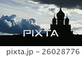 Church Silhouette on Dramatic Sky Background. 26028776