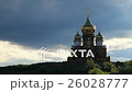 Dome and cross on Dramatic Sky background. 26028777