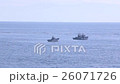 海と船　漁　漁船　ボート　朝の漁 26071726