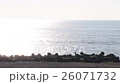 広い海と釣り人　キラキラ　海面　水平線 26071732