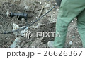 Man digs optic cable connection 26626367