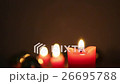 Red candle flame 26695788