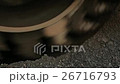 Asphalt machine grinds the sand to make a new road 26716793