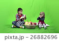children eat fruits, green screen, ProRes, 4.2.2 26882696