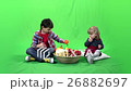 children eat fruits, green screen, ProRes, 4.2.2 26882697
