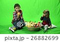 children eat fruits, green screen, ProRes, 4.2.2 26882699