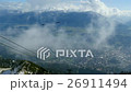 Innsbruck high angle view from mountain with alps 26911494