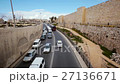 Heavy traffic on main road over bridge in 27136671