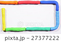 Colorful pieces of plasticine in square 27377222