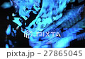 [タイトル]青く発光するHAPPY BIRTHDAY[ループ]の動画素材 [27865045]
