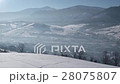 Pan View of Mountain Ridge and Snow Covered 28075807