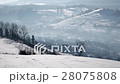 Pan View of Mountain Ridge and Snow Covered 28075808