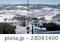 Lifting on the Chair Lift Views of Snow Landscape 28083400