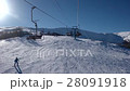 Lifting on the Chair Lift Views of Snow Landscape 28091918