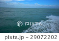 ocean wave sea impact flow slow motion top aerial  29072202