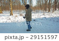 elderly man has been Nordic walking in the winter  29151597