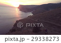 Aerial of sunset sunrise in mountain, sea coast 29338273