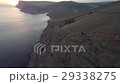 Aerial of sunset sunrise in mountain, sea coast 29338275