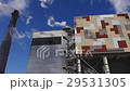 Industrial building with colored elements, blue 29531305