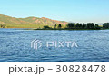 Sunset, Spring flood in the river Yenisei. 30828478
