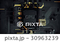 Zoom in on CPU being inserted into the slot 30963239