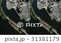 Yokohama Minato Mirai overhead view (time lapse) HMD material right tilt up 31381179