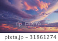 Sunset sky with different clouds 31861274