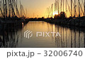 Dutch marina at sunset 32006740