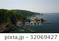 在岩手Rias風格沿海神戶海岸北部有限海夫人無人機的航拍照片 32069427
