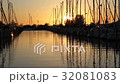 Dutch marina at sunset 32081083