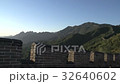 Pan from the mountains to the great wall,Mutianyu Great Wall 32640602