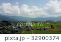 [鳥瞰]空中的鄉村景觀和城市景觀 32900374