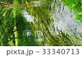 清澈的溪流中的垂直流動/水流 33340713