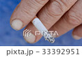 Hand with a burning cigarette 33392951