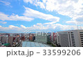 Across Fukuoka rooftop landscape timelapse 33599206