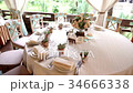Table layout at a wedding reception 34666338