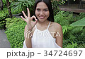woman giving ok hand sign, montage 34724697