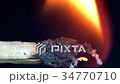 Matchsticks are burning with super macro slider 34770710
